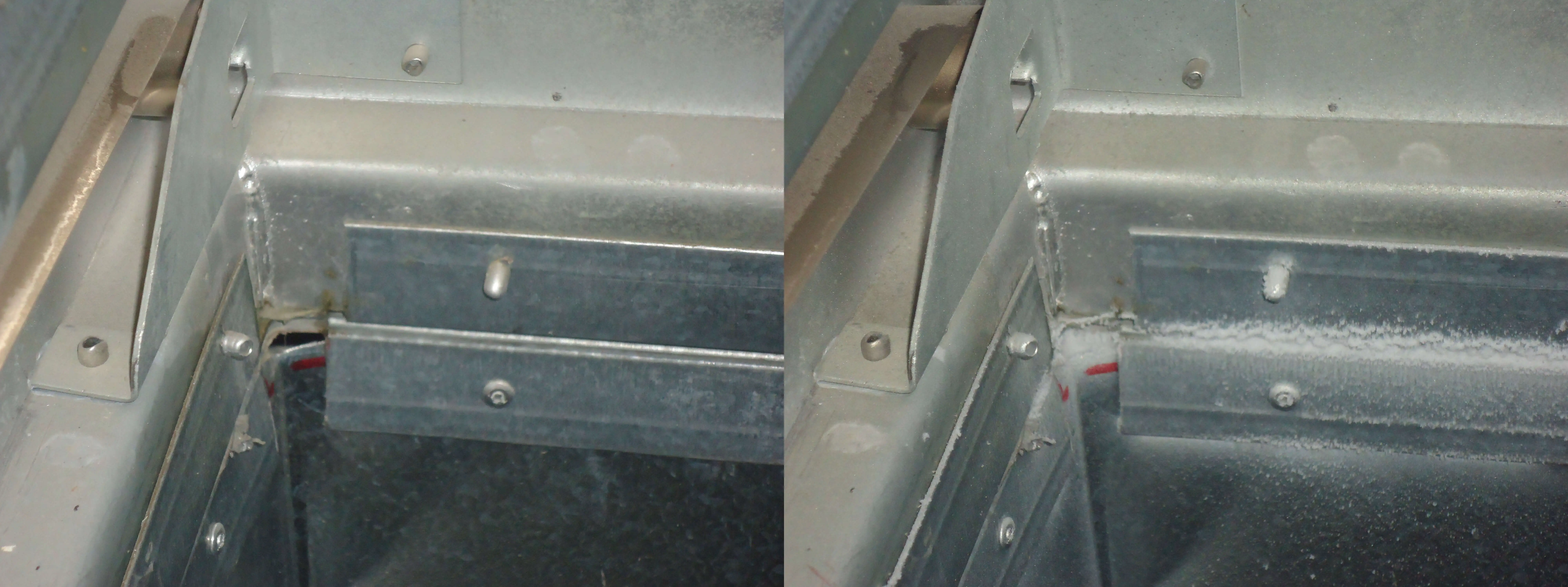 Aeroseal for Leaky Ductwork: Complex ductwork connected to a residential air exchanger.